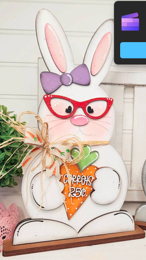 Easter Bunny Shelf Sitter Couple