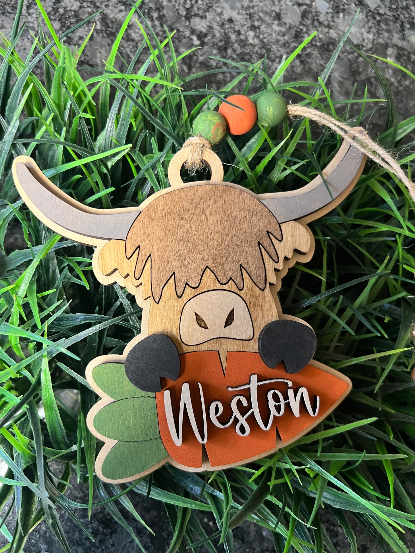 Highland cow Easter basket tag, Gift tag, personalized Easter gifts, Bunny tags, Bunny cutout, Custom Bunny Tag