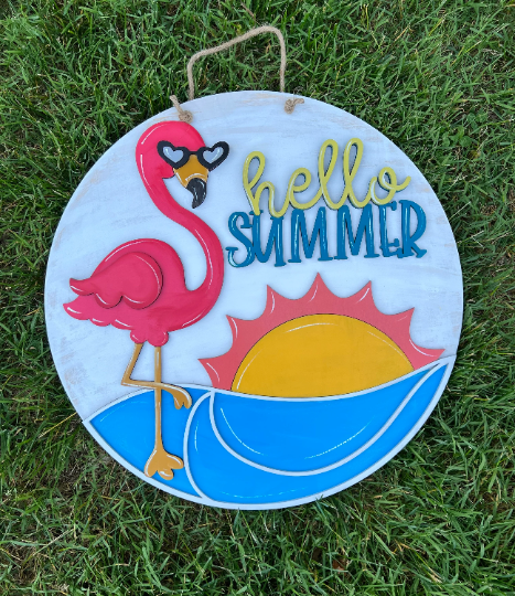 Hello Summer Flamingo – Southern Threads and Woodwork