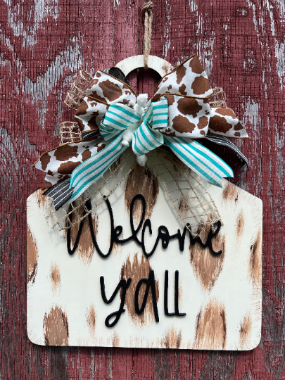 Welcome Y'all Cowtag